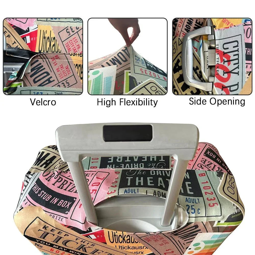 Stretch fabric luggage cover suitcase protector for 18 to 32 inch bags — view 4