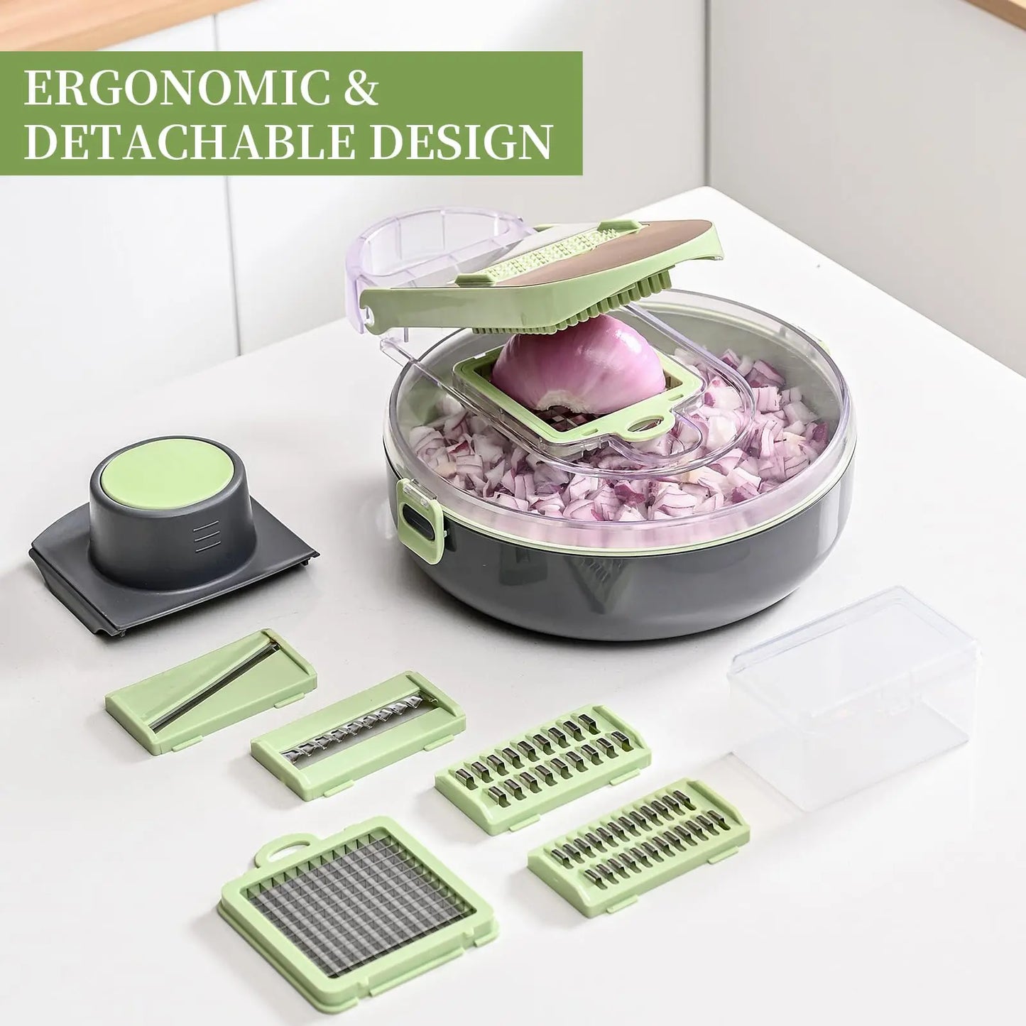 Manual Vegetable Shredder – Small Kitchen Tool for Onions, Potatoes & Fruits — view 5 of home & kitchen