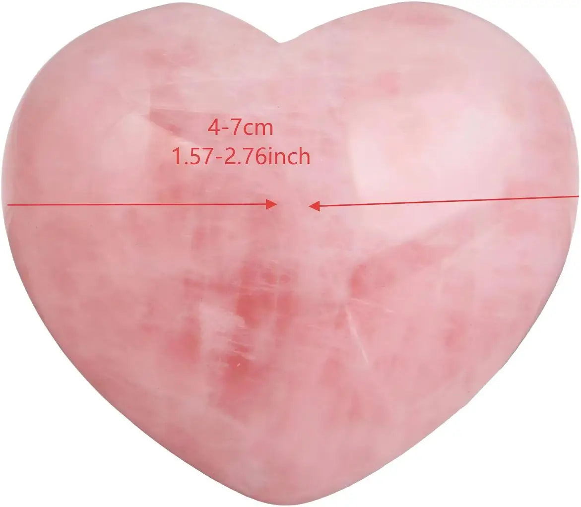 Crystal & Gemstone Rose Quartz Heart — Natural Pink Crystal Stone Decor for Home & Office — view 3 of crystal & gemstone