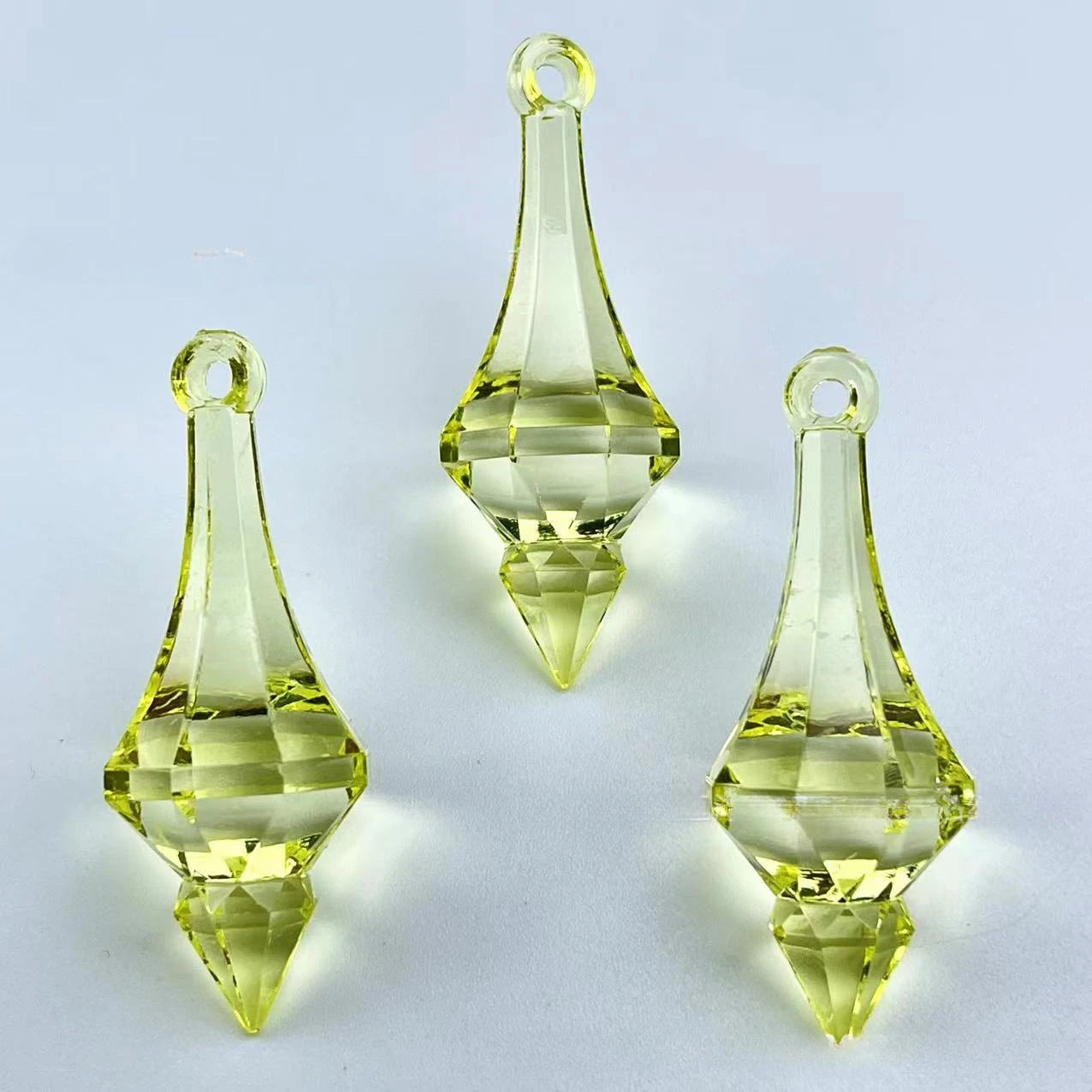 Home Decor Acrylic Pointed Drop Chandelier Beads — 20 Pcs Colorful DIY Pendants for Weddings & Parties — view 4 of home decor