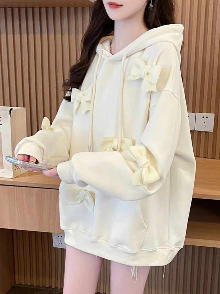 Zoki 3D Bow SweeZoki 3D Bow Sweet-Hoodie Women