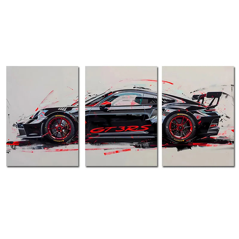 3-Piece Supercar Canvas Poster Set &mdash; Famous Sports Cars Wall Art for Boys&rsquo; Room &amp; Home — view 8 of wall art & prints