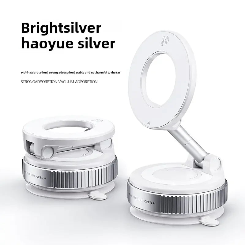Foldable Magnetic Car Phone Mount – Vacuum Suction Cup 360° Rotating Multi-Angle Holder — view 7 of electronics & gadgets