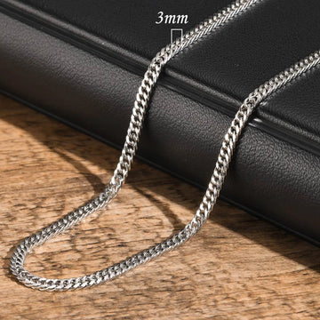 Cuban Link Chain Necklace 3mm 5mm 7mm 9mm Stainless Steel Hip-Hop Chain for Men Women Unisex — view 1 of necklaces