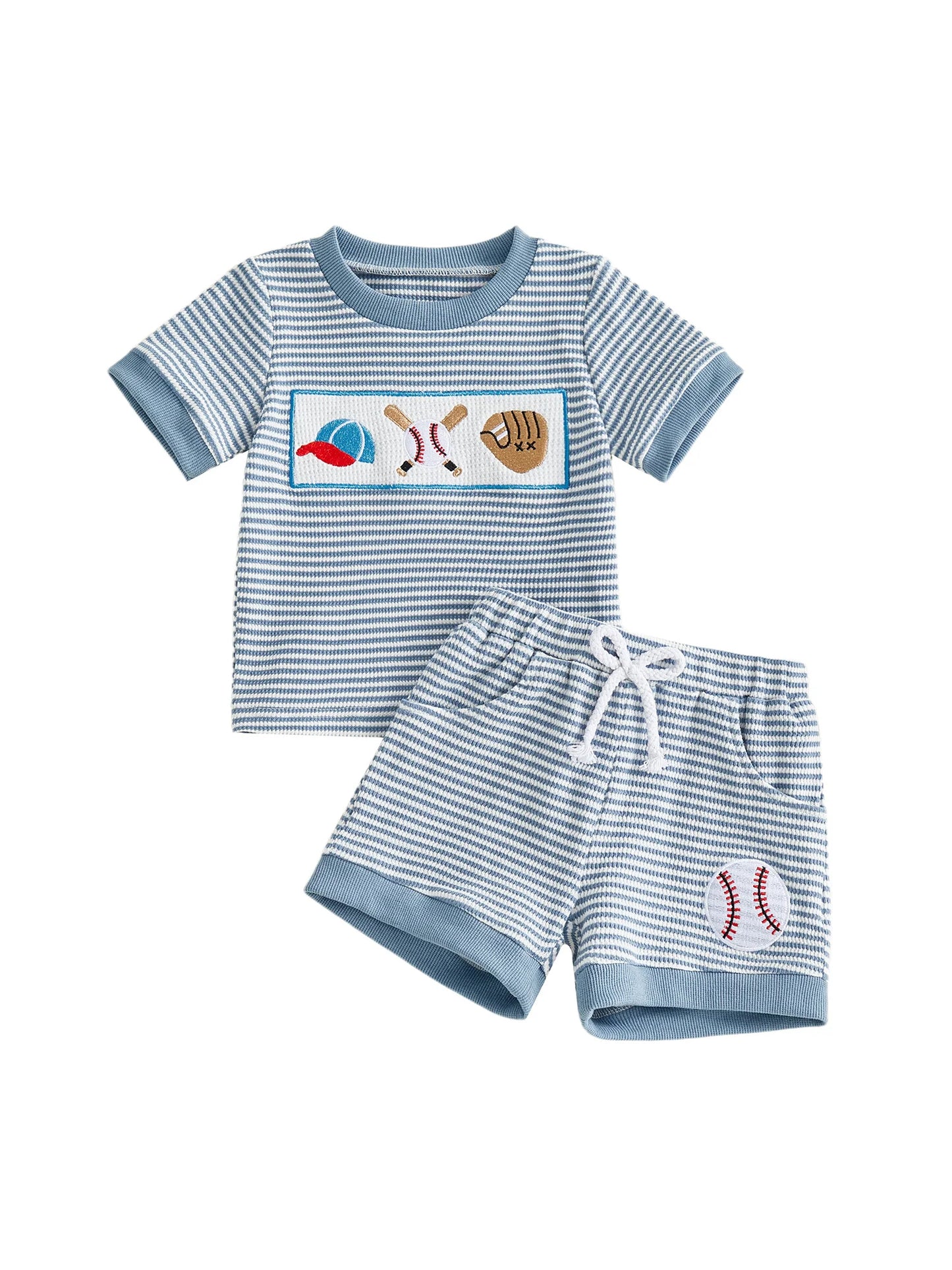 Infant Baby Sport Embroidered Spring Set - Polka Dot Top with Pants — view 5 of infant sets