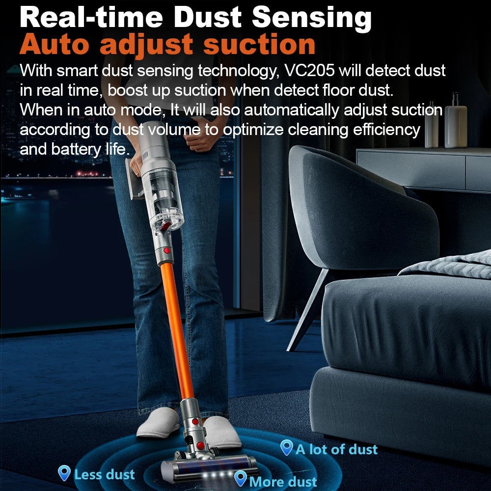 27000PA Cordless Handheld Vacuum – Touchscreen Smart Sensor Auto-Speed for Bed & Carpet — view 1 of electronics & gadgets
