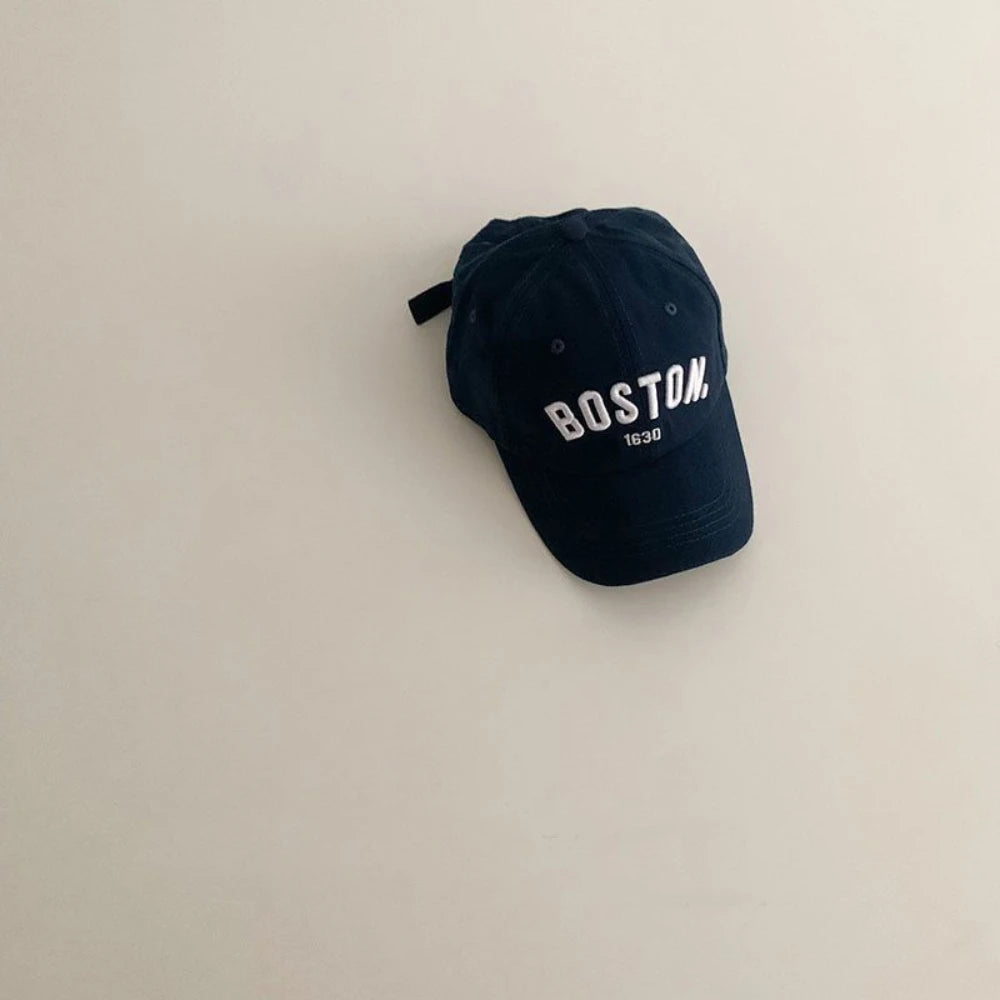 Kids Embroidered Letters Baseball Cap - Korean-Style Varsity Cap for Boys & Girls — view 13 of kids baseball caps