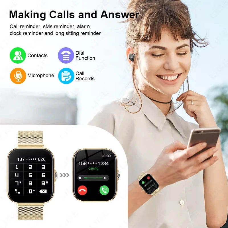 KESHUYOU 2025 Smart Watch — 2.01in HD Display Bluetooth Call Sports Modes Smartwatch — view 2 of watches