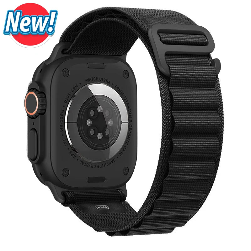 Alpine Loop Strap for Apple Watch Ultra — Nylon Hook Band 42/45/46/49mm