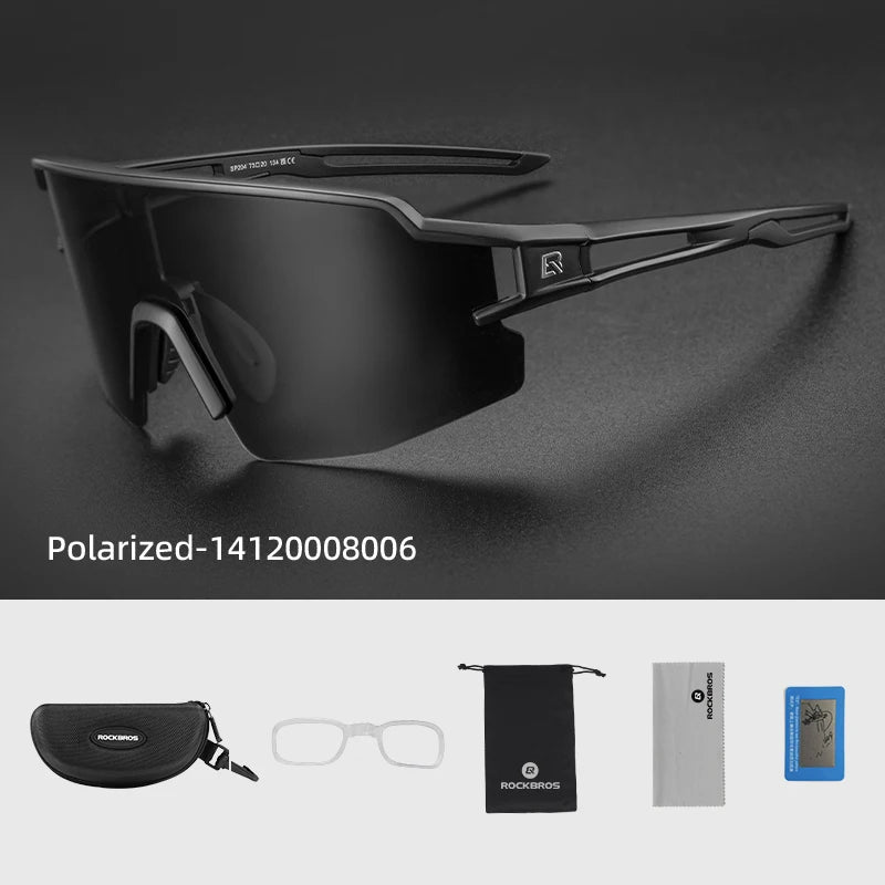 ROCKBROS Cycling Sunglasses Photochromic Eye-Protecting — Adaptive Windproof Bicycle Outdoor Goggles — view 15 of sunglasses