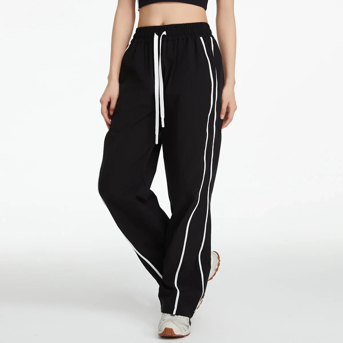 Women's Activewear Quick-Dry Wide-Leg Trousers — Lightweight Windproof Outdoor Sport Pants — view 2 of women's activewear