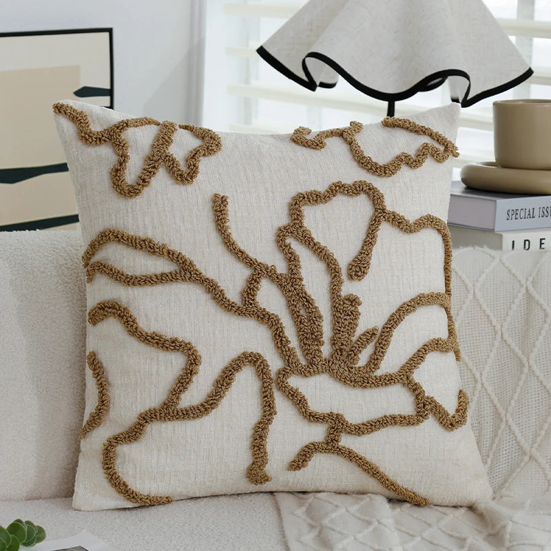 Boho Chenille Throw Pillow Cover &mdash; 45&times;45 cm Soft Geometric Decorative Cushion Case — view 14 of cushion covers & pillow cases