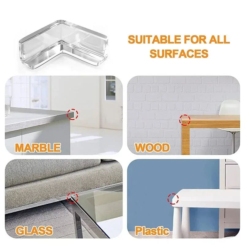 Silicone Corner Edge Guards - Anti-Collision Furniture Corner Cushions — view 3 of baby safety
