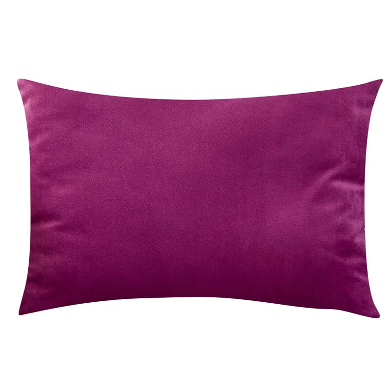 Velvet Plaid Cushion Cover &mdash; 30&times;50 cm Nordic Decorative Pillowcase for Sofa &amp; Bed