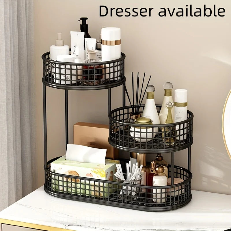 Stainless Steel Multi-Layer Fruit Basket &mdash; Elegant Round Display Rack for Kitchen &amp; Dining — view 6 of dining & tableware