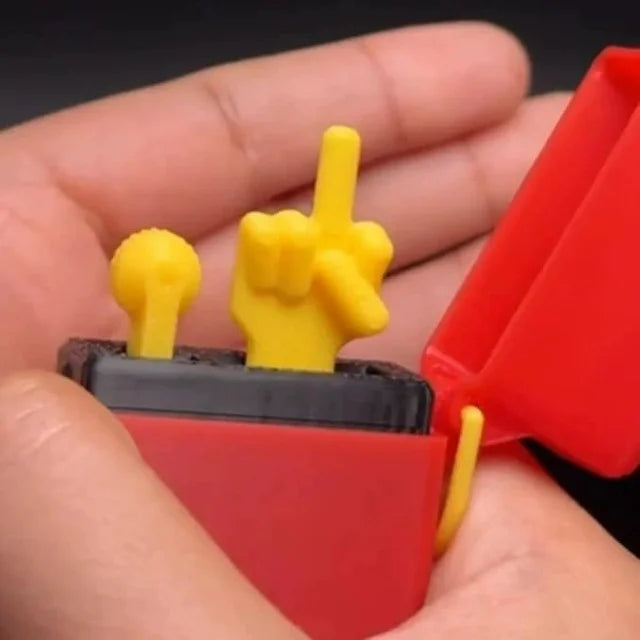 Home Decor Funny Gag Surprise Gift Box — Birthday Prank Middle-Finger Desk Toy — view 9 of home decor