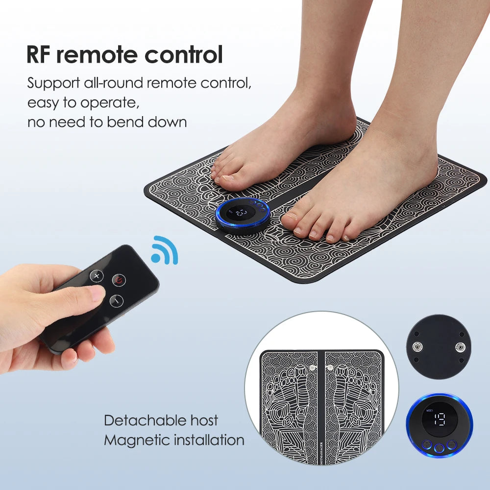 EMS Foot Mat Electric Massager — Electrostimulator Relaxation Pad — view 5 of recovery & massage