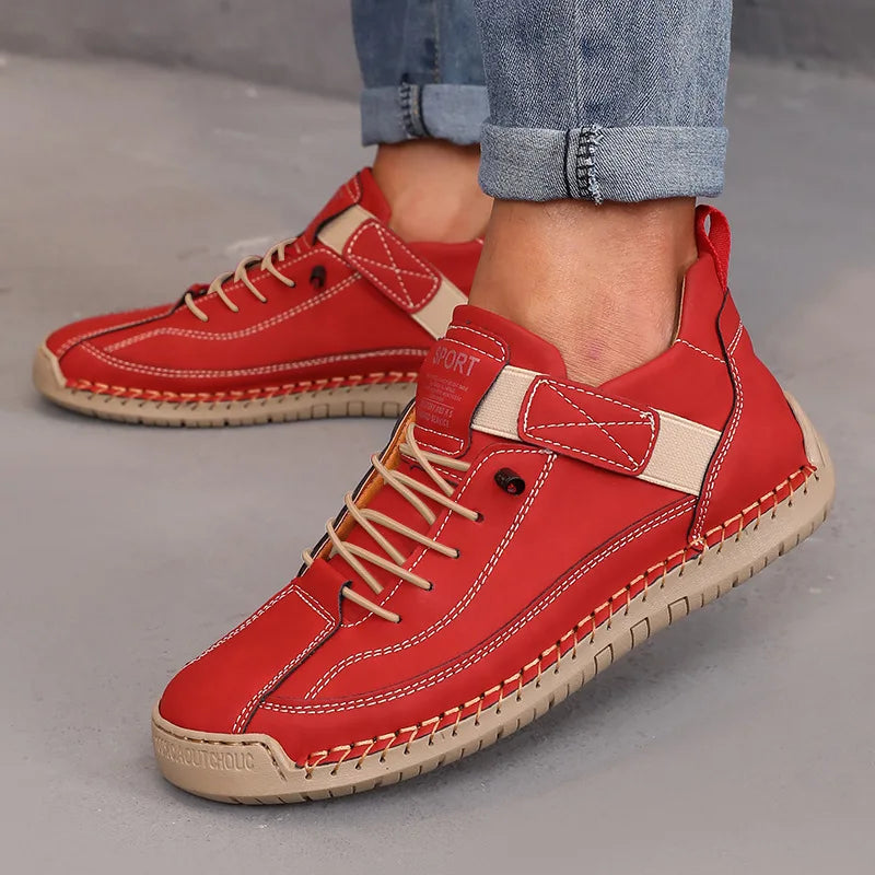 Women's British Retro Mid-Top Boots — Handmade Leather Anti-Slip Workwear Loafers — view 7 of boots