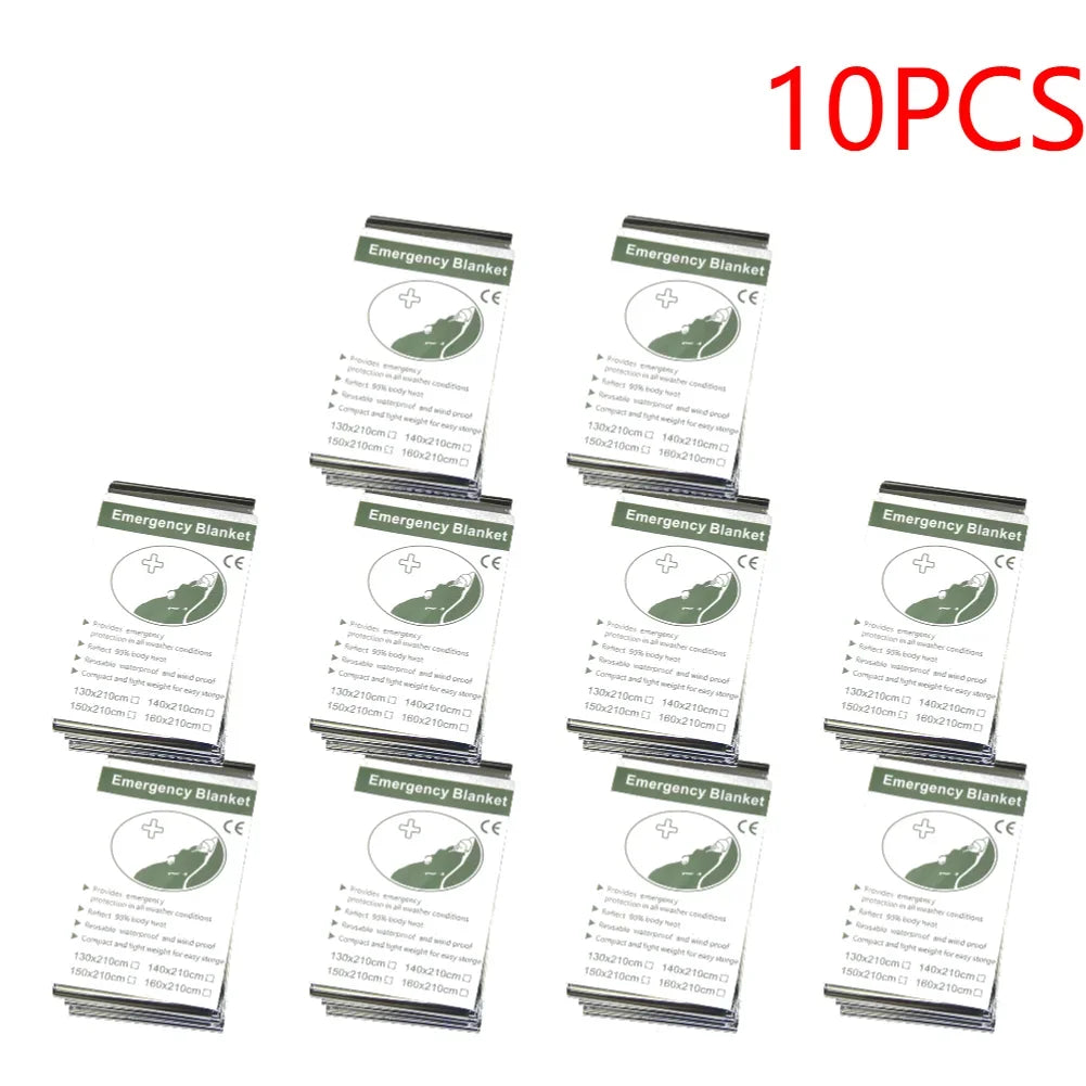 Emergency Mylar Survival Blanket Bulk Pack — Lifesaving Thermal Foil — view 12 of outdoor sports