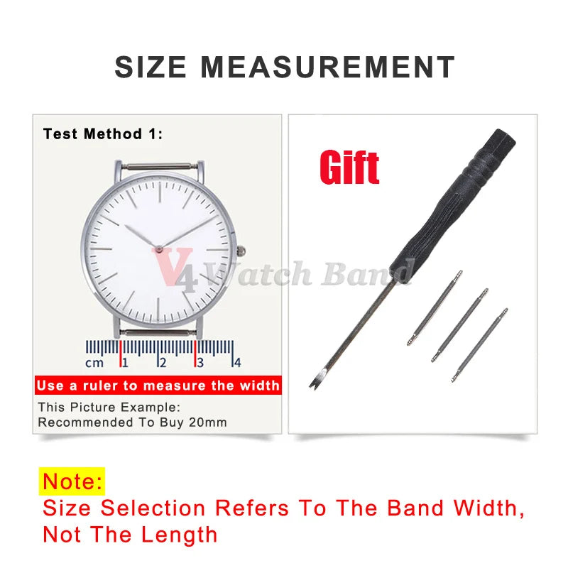 Ribbed Nylon Military Watchband — 18mm 20mm 22mm Breathable Sport Watch Strap — view 6 of watch straps