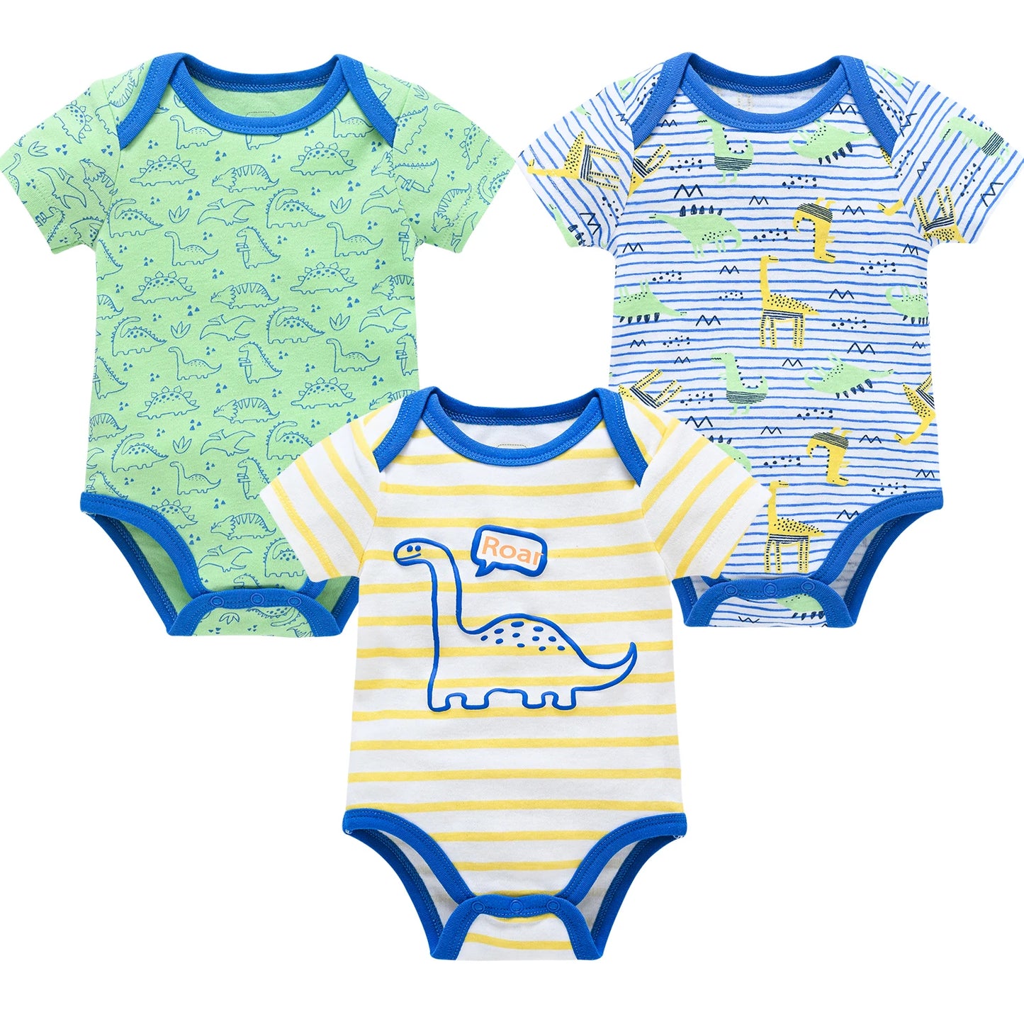 Baby Girls Cotton Bodysuit 3 & 6 Pack - Short Sleeve Newborn Onesies — view 9 of baby bodysuits