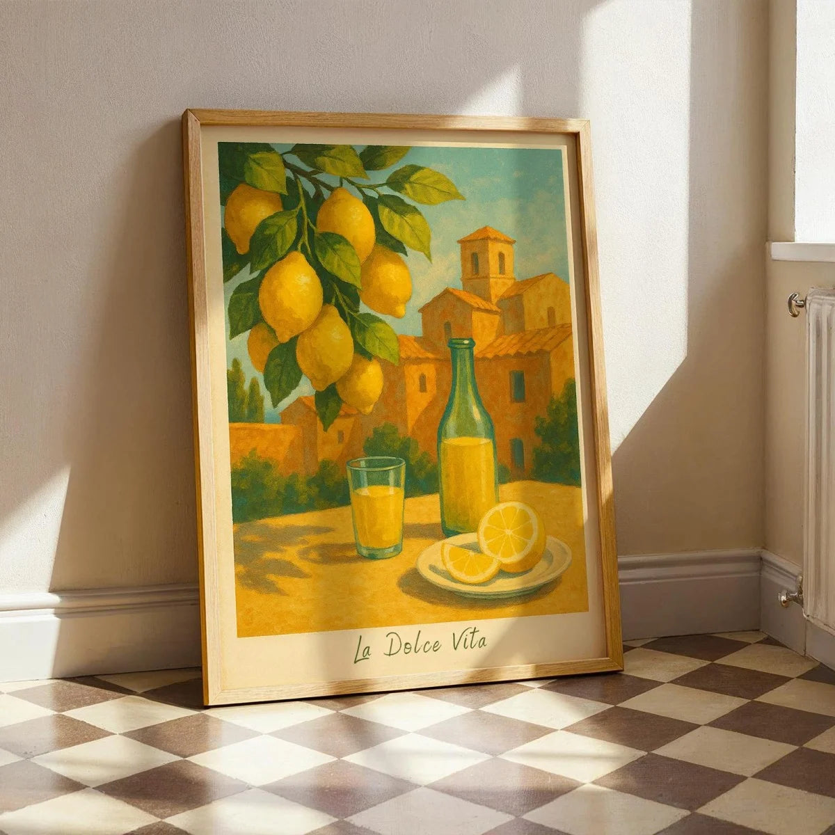Italian Lemon Tree Canvas Poster &mdash; Cottagecore Landscape Spring Wall Art for Home Decor — view 18 of wall art & prints