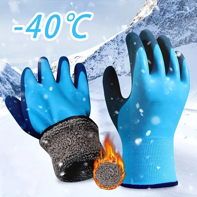 Winter Work Gloves Waterproof — Warm Durable Mechanical Cold-Weather Gloves for Men — view 2 of gloves