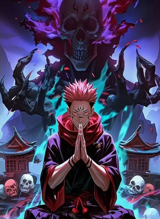 Jujutsu Kaisen Retro Canvas Poster — Japan Anime Wall Art for Game Room & Home