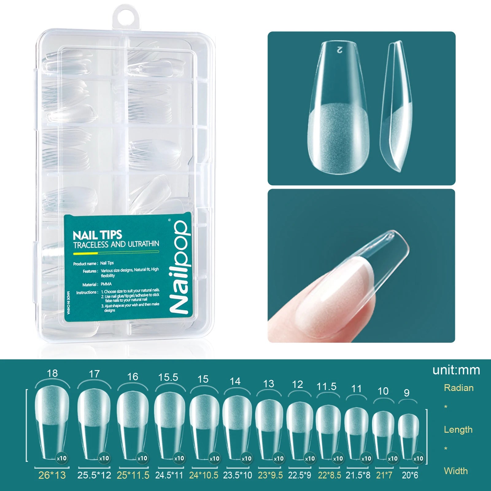 120PCS Soft Gel Nail Tips – Full-Cover Oval & Square DIY Extensions