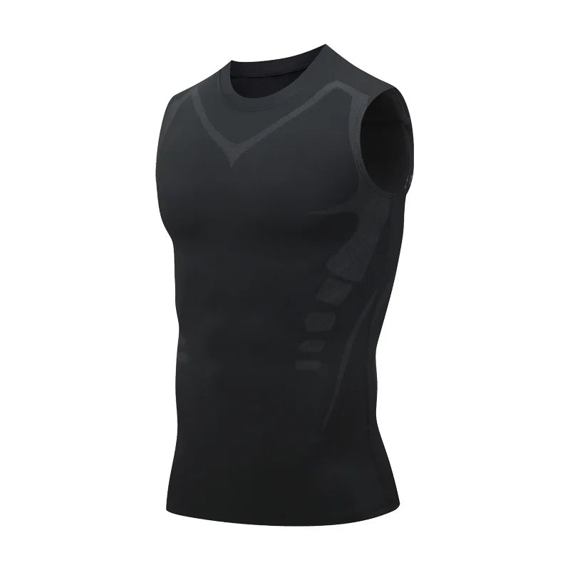Men’s Compression Tank Top — Quick-Dry Sleeveless Bodybuilding Muscle Shirt — view 8 of sports & fitness