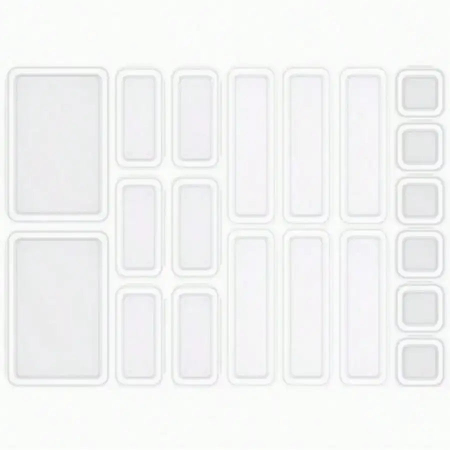 24-Piece Clear Acrylic Drawer & Desk Storage Organizer Set — product photo 4