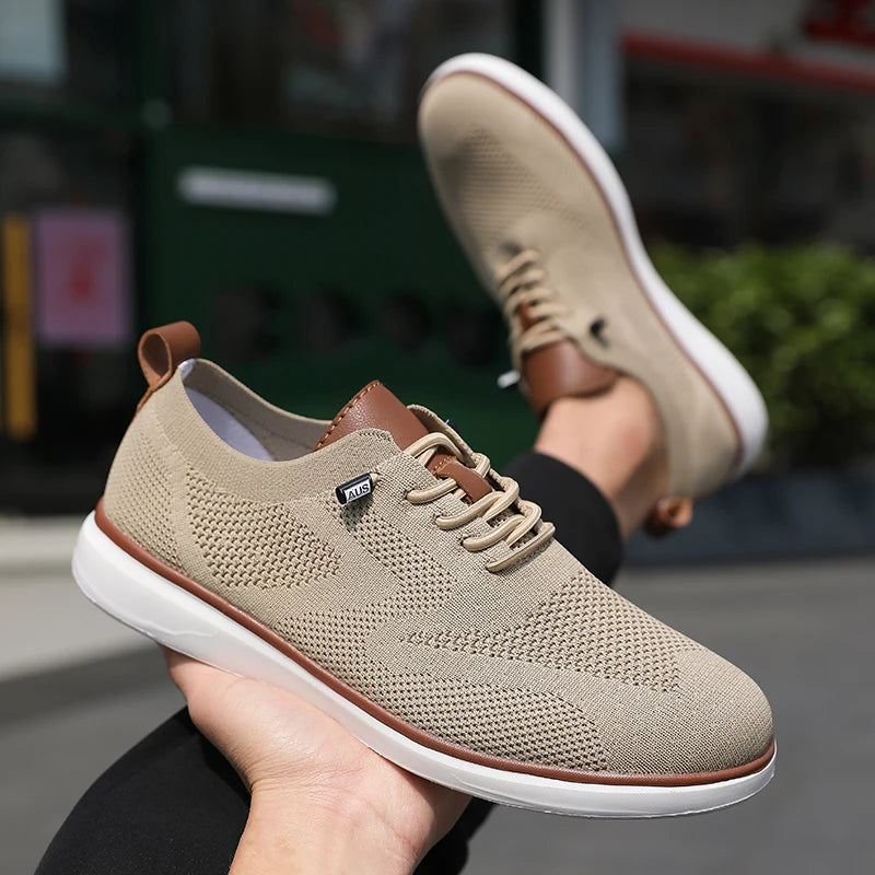 All-Season Men's Slip-On Mesh Sport Loafers — Anti-Slip Low-Cut Casual Sneakers — view 2 of flats & loafers