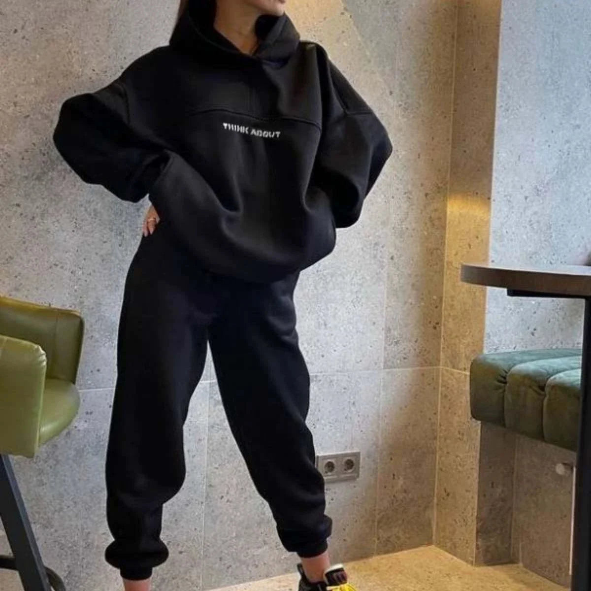 Women&rsquo;s Zip-Up Hoodie Sweatsuit &mdash; Spring Jacket &amp; Jogger Set for Running &amp; Casual Wear — view 6 of tracksuits