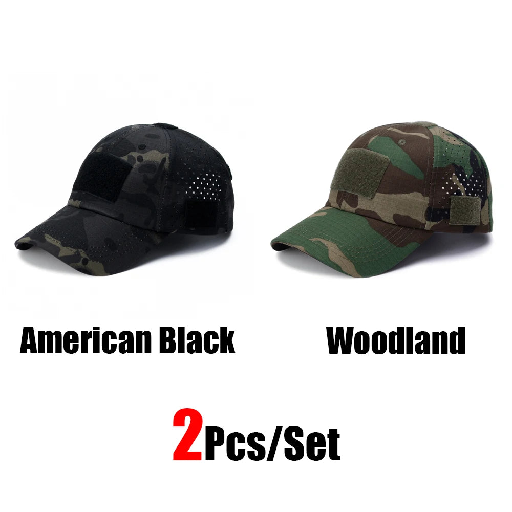 Camouflage Baseball Cap Outdoor — Tactical Sun Protection Hunting Hiking Fishing Men's Hat