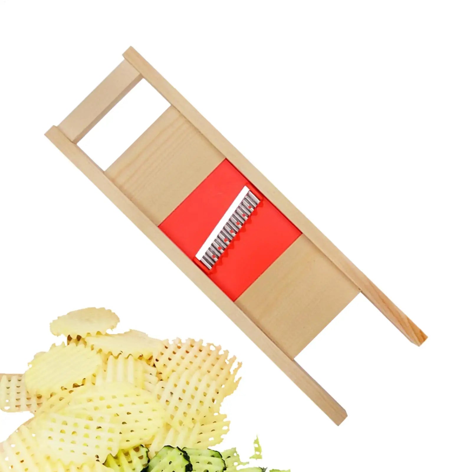 Fries Grid Potato Cutter — Stainless Steel Chip Shredder & Vegetable Grater — view 2 of kitchen gadgets