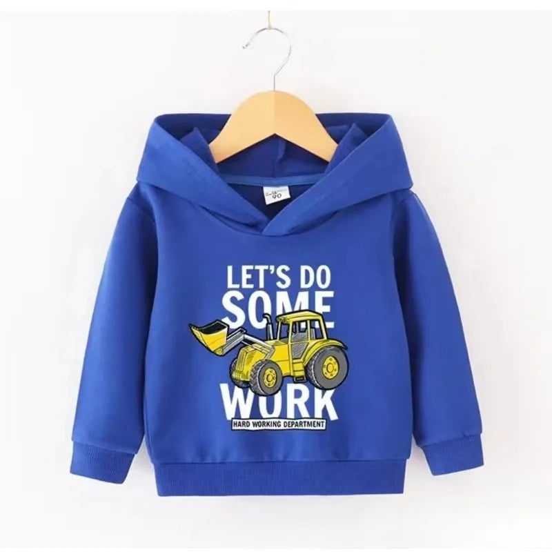 Children’s Plush Hoodie – Cozy Long Sleeve Top for Boys & Girls, Autumn & Winter 2023