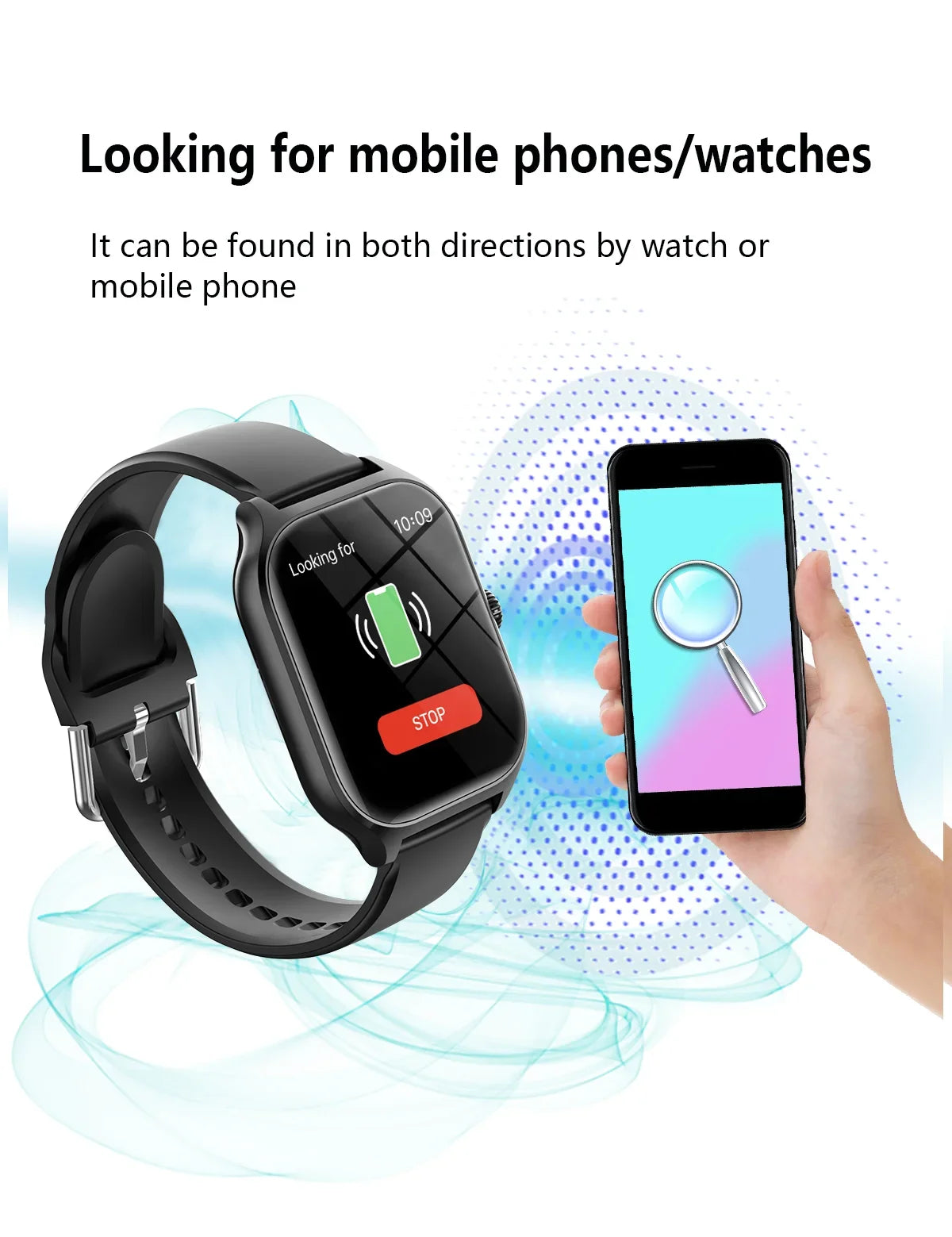 HOMEFISH C20 Smart Watch — 1.77in HD Bluetooth Call Sports Mode Smartwatch — view 3 of smart watches