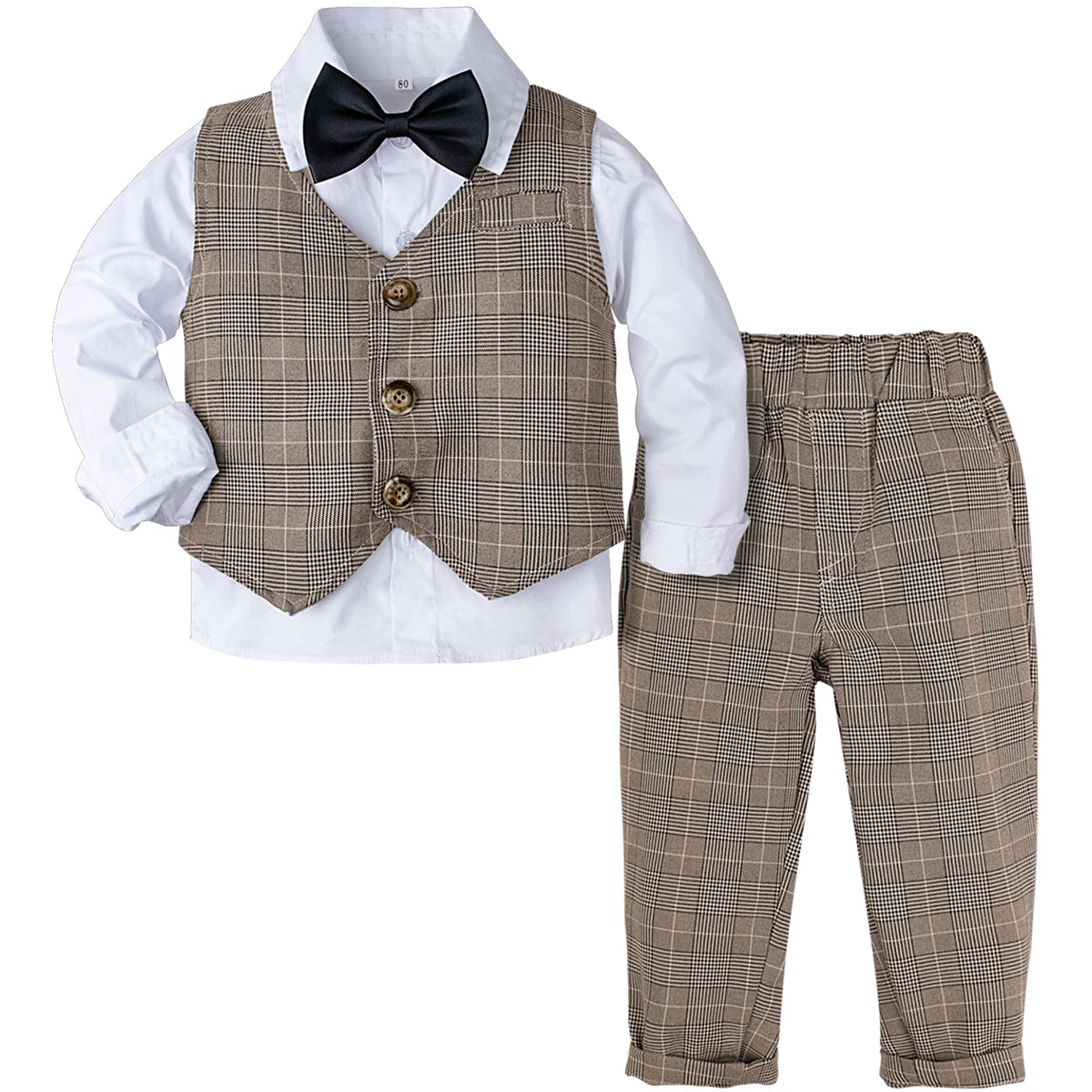 Baby Boy Wedding & Baptism Suit – 3-Piece Gentleman Outfit for Special Occasions