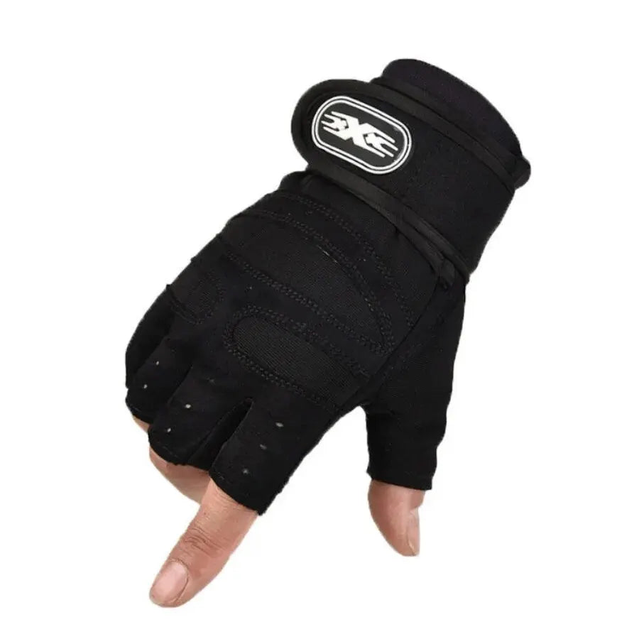 Half-Finger Cycling Gloves Shock-Absorbing — Breathable Anti-Slip Gel Padded Fitness & MTB Gloves — view 9 of gloves
