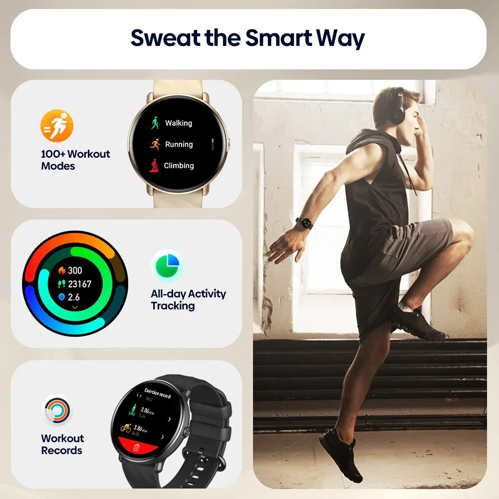 Zeblaze GTR 3 Pro Smart Watch — 1.43in AMOLED Voice Calling Steel Frame Smartwatch — view 5 of smart watches