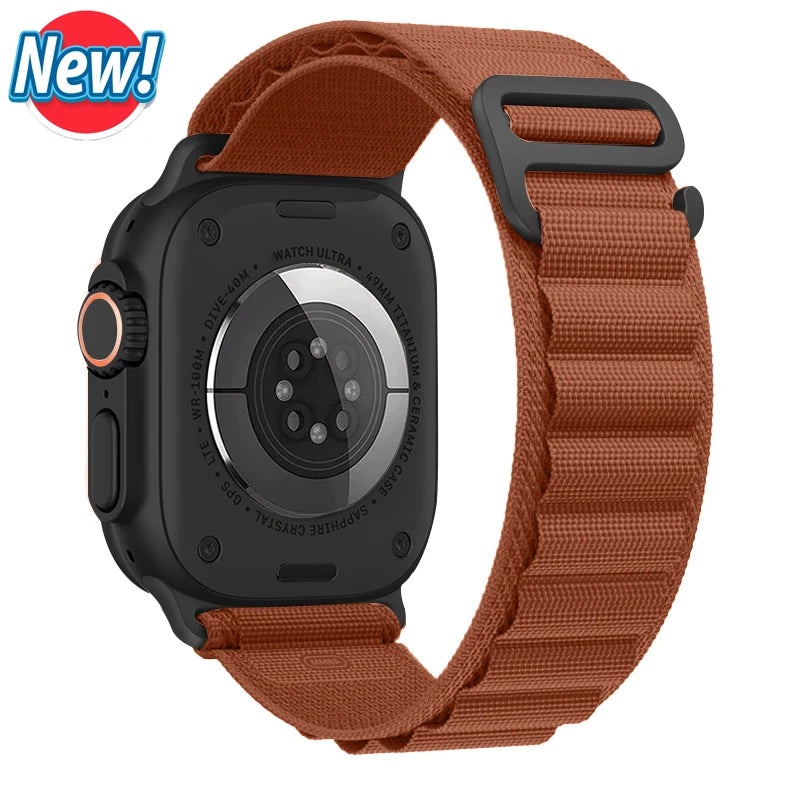 Alpine Loop Strap for Apple Watch Ultra — Nylon Hook Band 42/45/46/49mm — view 10 of watch straps