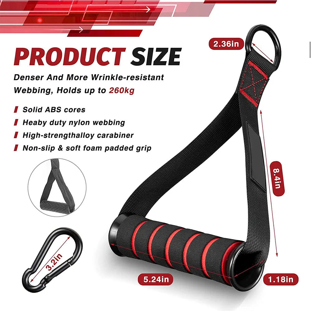 Resistance Bands — Pulley Strap Handle Bar Attachment, Home Gym Cable Station — view 2 of sports & fitness