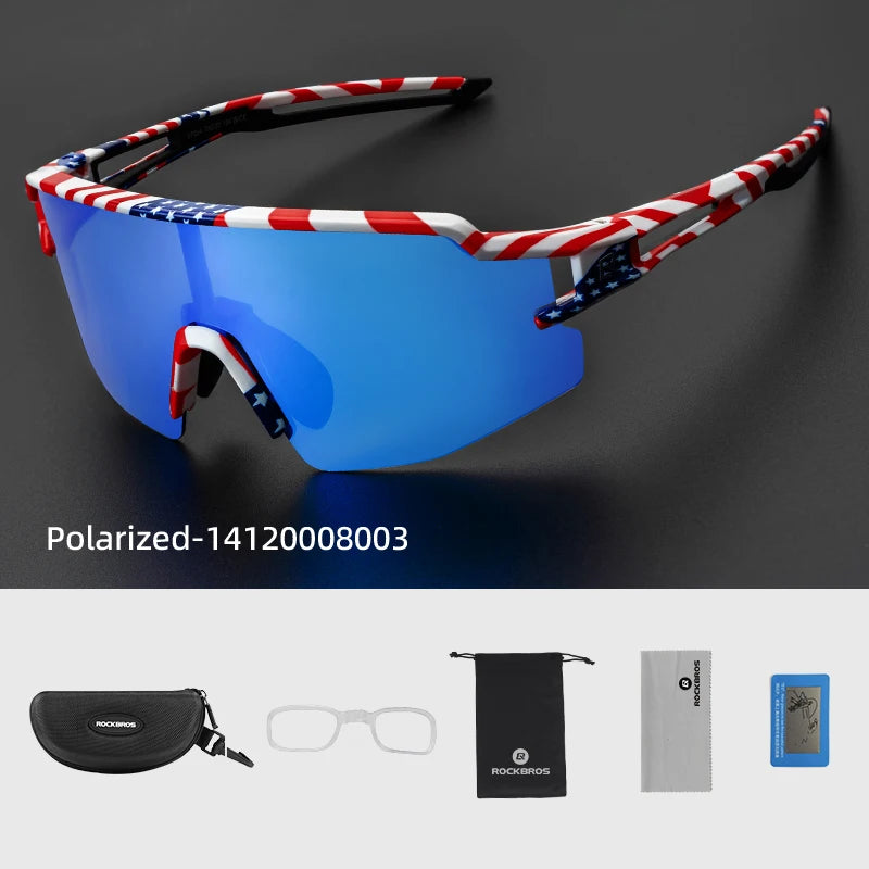 ROCKBROS Cycling Sunglasses Photochromic Eye-Protecting — Adaptive Windproof Bicycle Outdoor Goggles — view 18 of sunglasses
