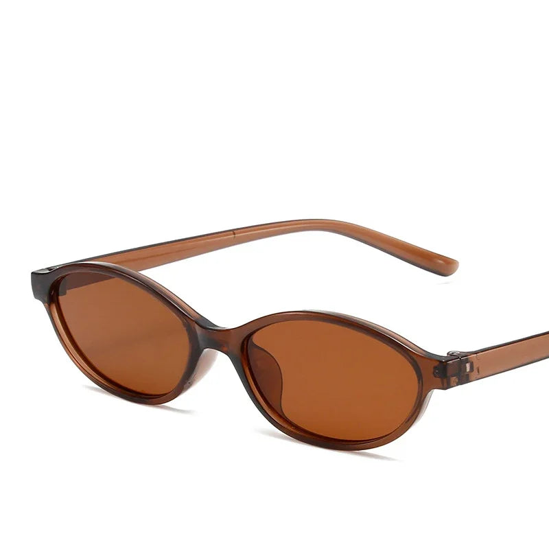 Vintage Small-Frame Oval Sunglasses — Women's UV400 Retro Sun Glasses — view 5 of sunglasses