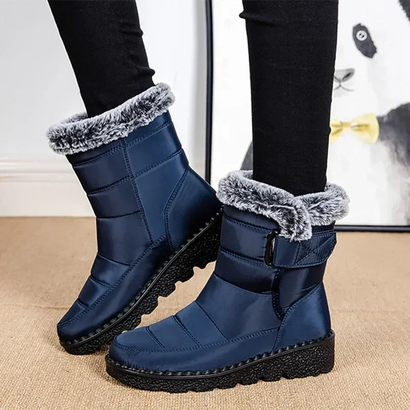 Waterproof Winter Boots for Women — Faux Fur Long Plush Snow Platform Boots (2025) — view 4 of boots