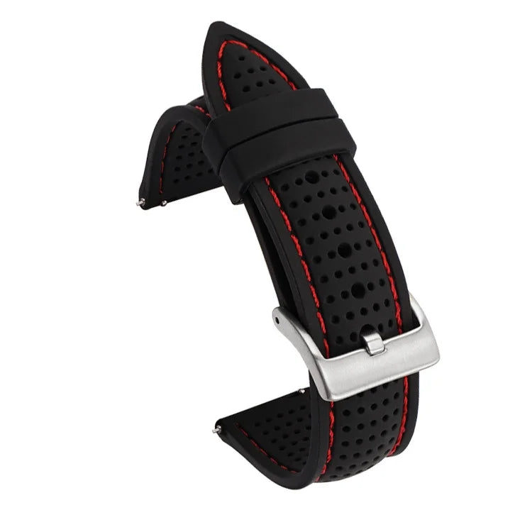 Soft Silicone Rubber Watch Strap — 20mm 22mm 24mm Waterproof Sport Band for Men & Women — view 11 of watch straps