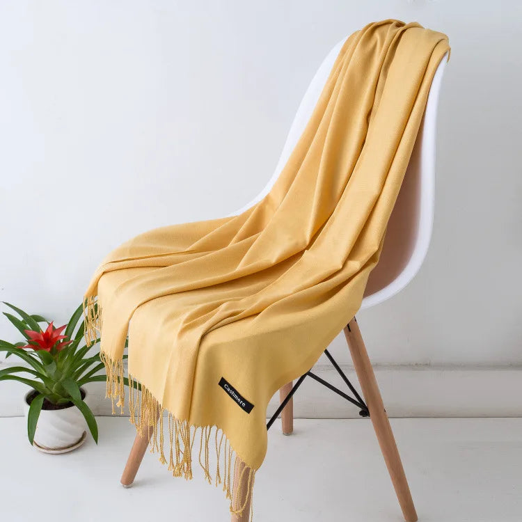 Pashmina Scarf Gray Collection — Soft Cashmere-Feel 24 Shades Travel Office Women's Wrap — view 19 of scarves & wraps
