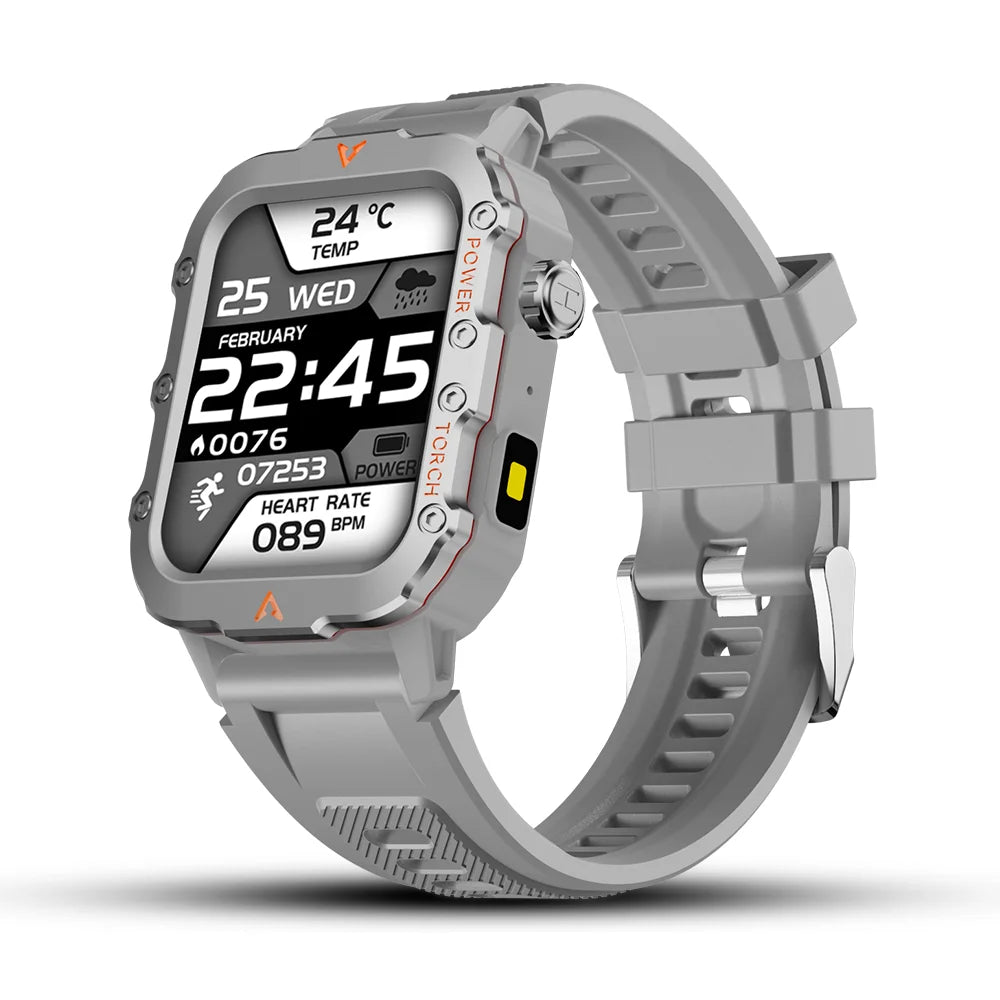 LAXASFIT Men's Sports Smart Watch — 1.71in Blood Oxygen LED Flashlight Smartwatch — view 12 of smart watches