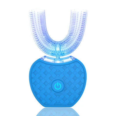 Intelligent Automatic U Type Modes Tooth Brush Sonic Electric Toothbrush USB Rechargeable Tooth Whitening Blue Light