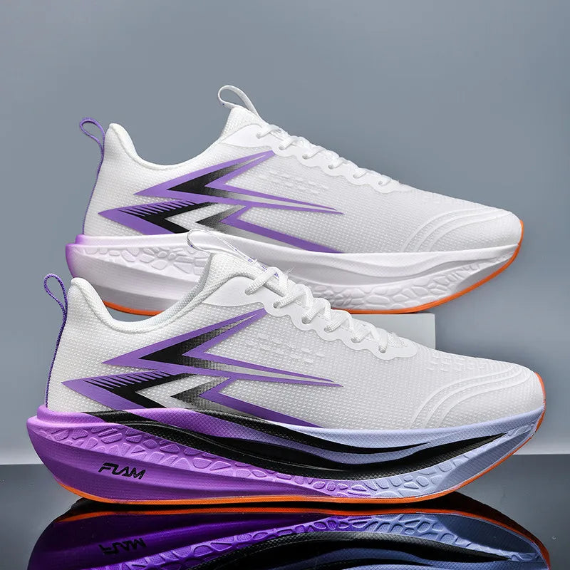 Carbon Board Running Sneakers — Marathon Lightweight Non-Skid Breathable Trainers — view 12 of sneakers